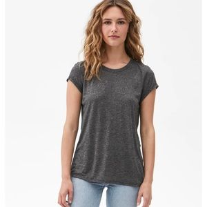Michael Stars Crew Neck Tee Side Drape T Shirt